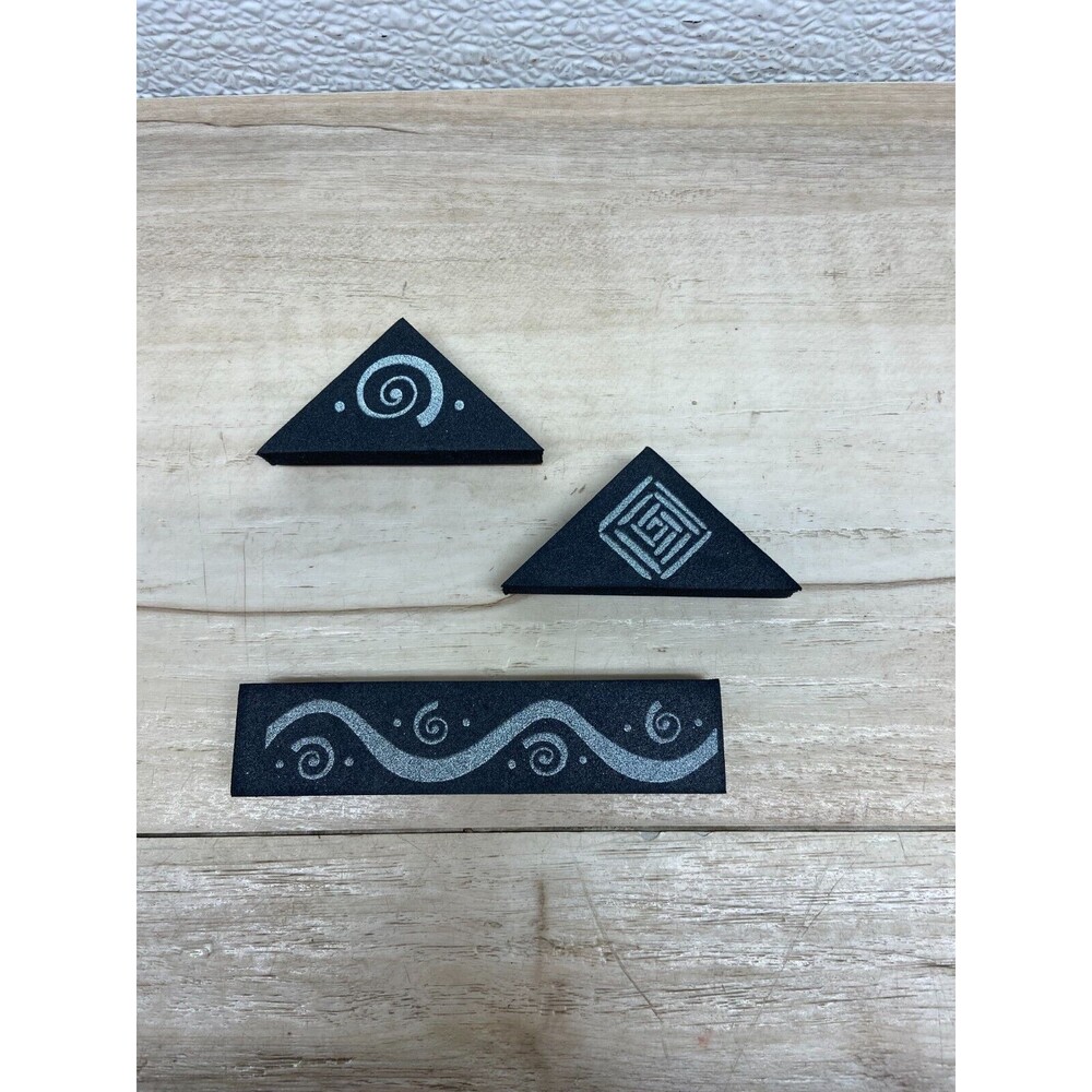 Unbranded Set Of 3 Foam Mounted Rubber Stamps